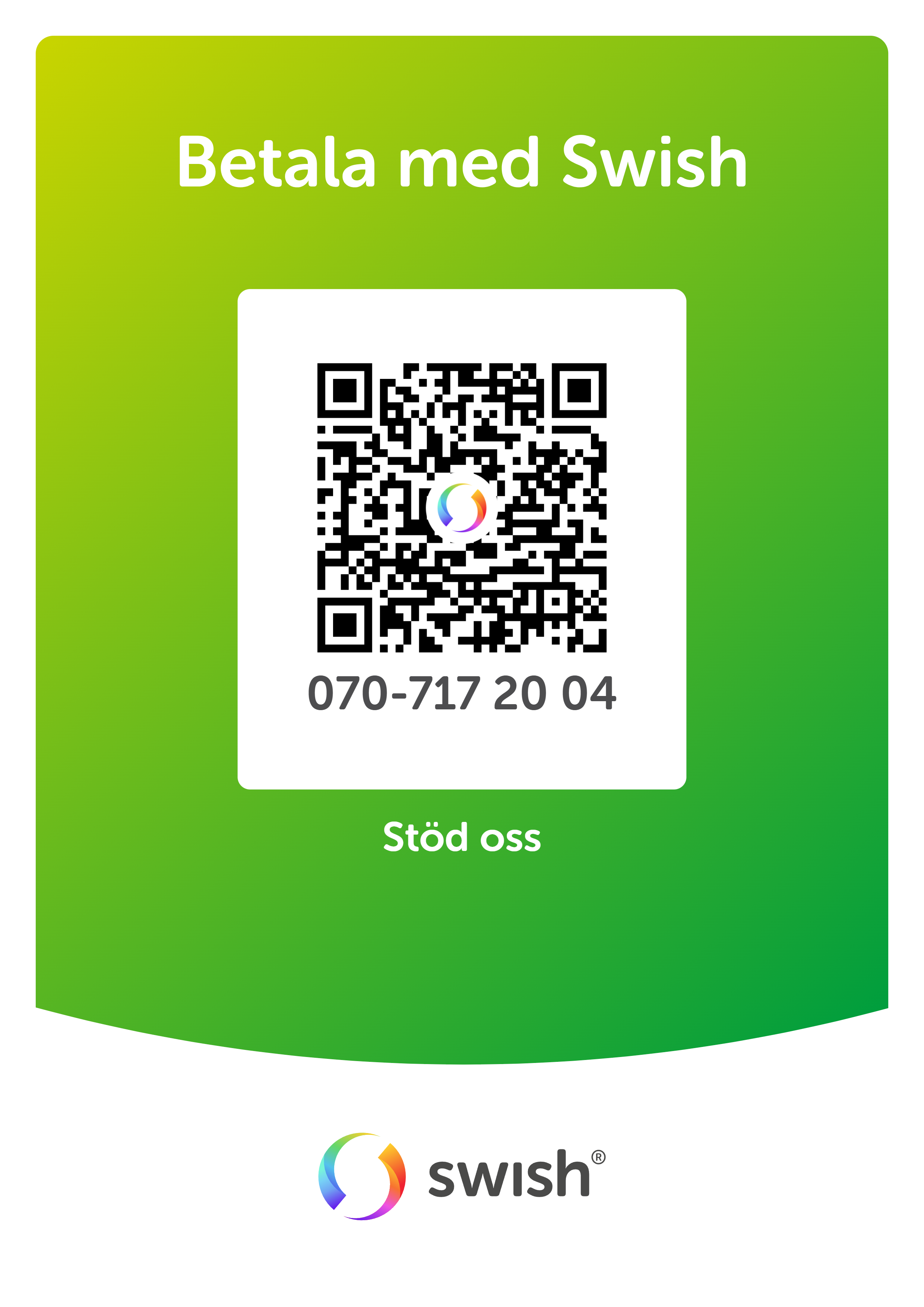 Swish QR-kod för donation